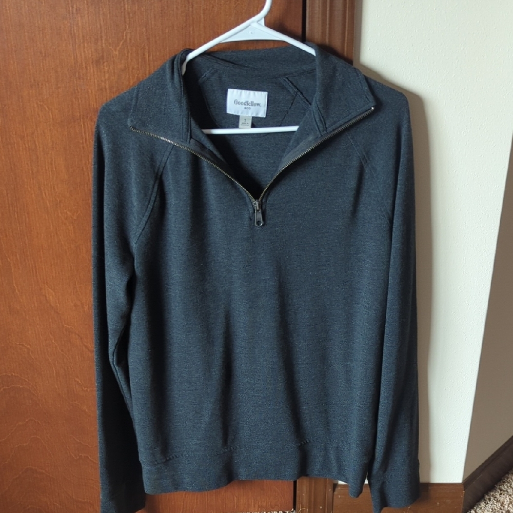 Goodfellow & Co Gray Knit Zip Up Sweater